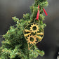 Sleigh Golden Ornament